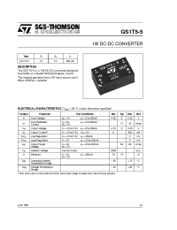 Datasheet GS1T5-5 manufacturer STMicroelectronics