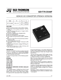Datasheet GS1T70-D540F manufacturer STMicroelectronics