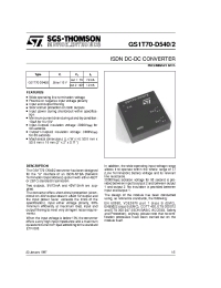 Datasheet GS1T70-D542 manufacturer STMicroelectronics