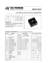 Datasheet GS2T5-5D15 manufacturer STMicroelectronics