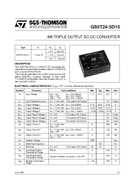 Datasheet GS5T24-5D15 manufacturer STMicroelectronics