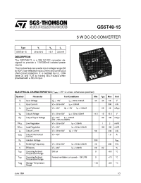 Datasheet GS5T48-15 manufacturer STMicroelectronics