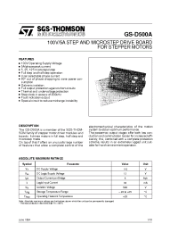 Datasheet GS-D500A manufacturer STMicroelectronics