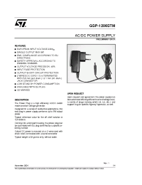 Datasheet GSP-1206STM/1 manufacturer STMicroelectronics