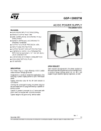 Datasheet GSP-1208STM/1 manufacturer STMicroelectronics