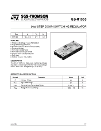 Datasheet GS-R1005 manufacturer STMicroelectronics