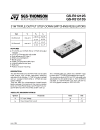Datasheet GS-R51212S manufacturer STMicroelectronics