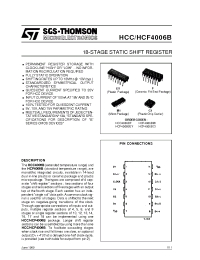 Datasheet HCC4006B manufacturer STMicroelectronics