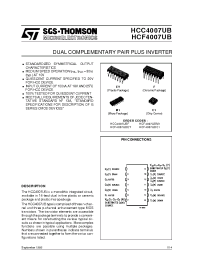 Datasheet HCC4007UB производства STMicroelectronics