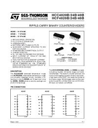 Datasheet HCC4020BM1 manufacturer STMicroelectronics