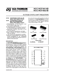 Datasheet HCC4021B производства STMicroelectronics