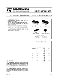 Datasheet HCC40257B manufacturer STMicroelectronics
