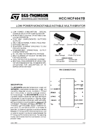 Datasheet HCC4047BF manufacturer STMicroelectronics