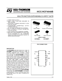 Datasheet HCC4048B manufacturer STMicroelectronics