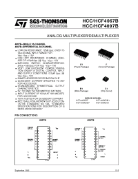 Datasheet HCC4067B manufacturer STMicroelectronics