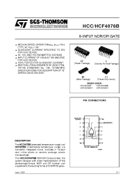 Datasheet HCC4078B manufacturer STMicroelectronics