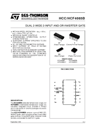 Datasheet HCC4085B manufacturer STMicroelectronics