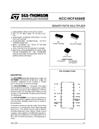 Datasheet HCC4089B manufacturer STMicroelectronics