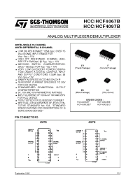 Datasheet HCC4097BM1 manufacturer STMicroelectronics