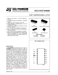 Datasheet HCC4099B manufacturer STMicroelectronics
