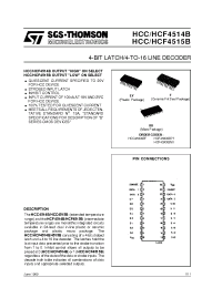 Datasheet HCC4514BF manufacturer STMicroelectronics