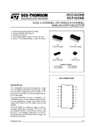 Datasheet HCC4529B manufacturer STMicroelectronics