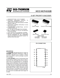 Datasheet HCC4532BF manufacturer STMicroelectronics