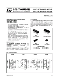 Datasheet HCF4000 manufacturer STMicroelectronics