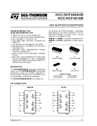 Datasheet HCF4009 manufacturer STMicroelectronics