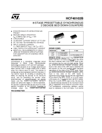 Datasheet HCF40102B manufacturer STMicroelectronics