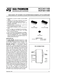 Datasheet HCF40110 manufacturer STMicroelectronics