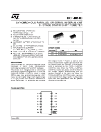 Datasheet HCF4014 manufacturer STMicroelectronics