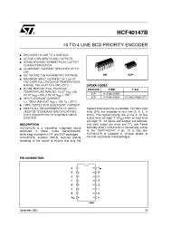 Datasheet HCF40147 manufacturer STMicroelectronics