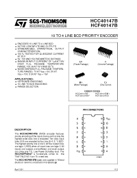 Datasheet HCF40147BC1 производства STMicroelectronics