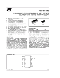 Datasheet HCF40160M013TR manufacturer STMicroelectronics