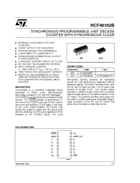 Datasheet HCF40162M013TR manufacturer STMicroelectronics