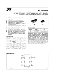 Datasheet HCF40163 manufacturer STMicroelectronics