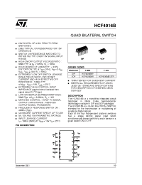 Datasheet HCF4016M013TR manufacturer STMicroelectronics