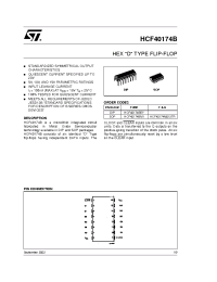 Datasheet HCF40174 manufacturer STMicroelectronics