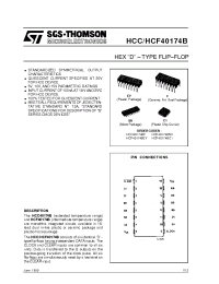 Datasheet HCF40174B manufacturer STMicroelectronics