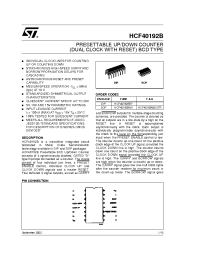 Datasheet HCF40192M013TR manufacturer STMicroelectronics