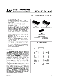 Datasheet HCF40208BEY manufacturer STMicroelectronics