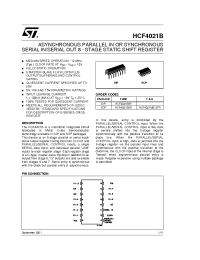 Datasheet HCF4021 manufacturer STMicroelectronics