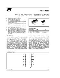 Datasheet HCF4022 manufacturer STMicroelectronics
