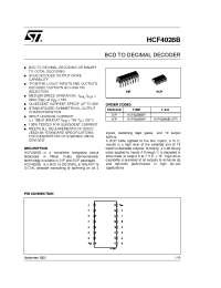 Datasheet HCF4028M013TR manufacturer STMicroelectronics