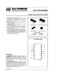 Datasheet HCF4030 производства STMicroelectronics