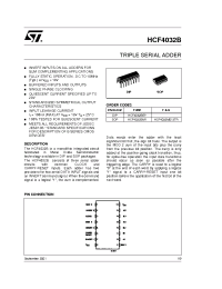 Datasheet HCF4032M013TR manufacturer STMicroelectronics