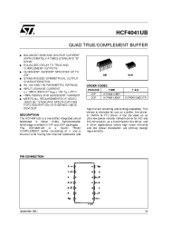 Datasheet HCF4041UBEY manufacturer STMicroelectronics