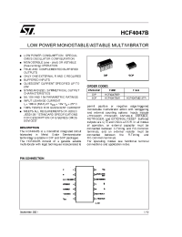 Datasheet HCF4047 manufacturer STMicroelectronics