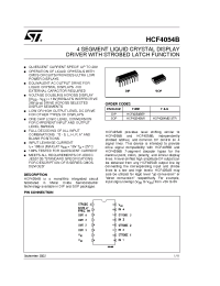 Datasheet HCF4054M013TR manufacturer STMicroelectronics